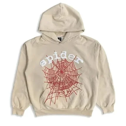 SP5DER LOGO HOODIE CREAM