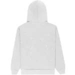Sp5der Atlanta Full Zip Hoodie Heather Grey Back in