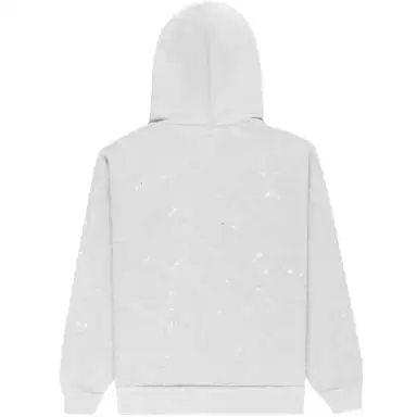 Sp5der Atlanta Full Zip Hoodie Heather Grey Back in