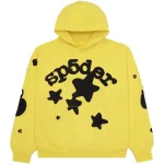 Sp5der Beluga Gold Tracksuit Hoodie