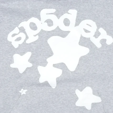 Sp5der Beluga Hoodie Heather Grey Zoom in