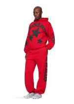 Sp5der Beluga Hoodie Red Front