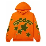 Sp5der Beluga Orange Tracksuit Hoodie
