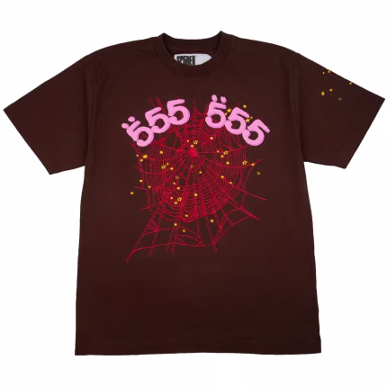 Sp5der Brown Angel Number Tee