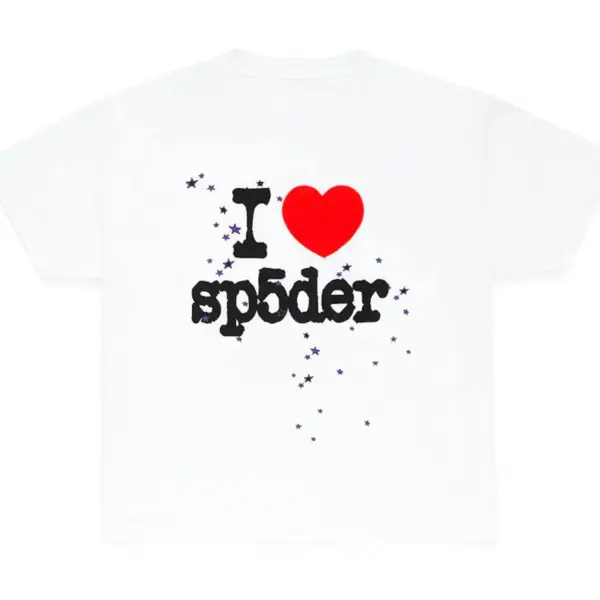 Sp5der I Heart SP5DER Tee White Sp5der I Heart SP5DER Tee White