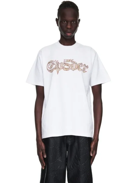 Sp5der Juan V2 Tee White in Pose