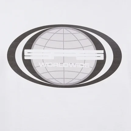 Sp5der Jumbo Globe Tee White Zoom in