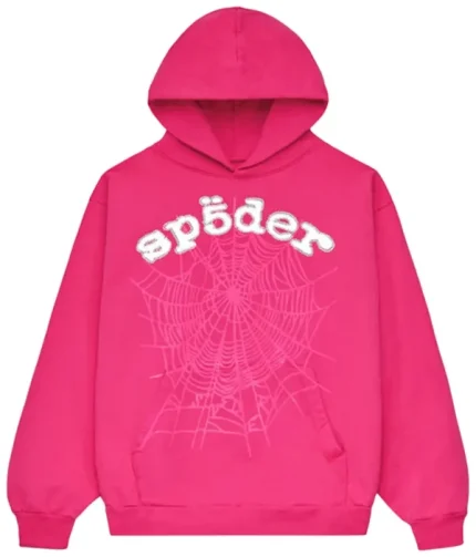 Sp5der Legacy Hoodie Pink White