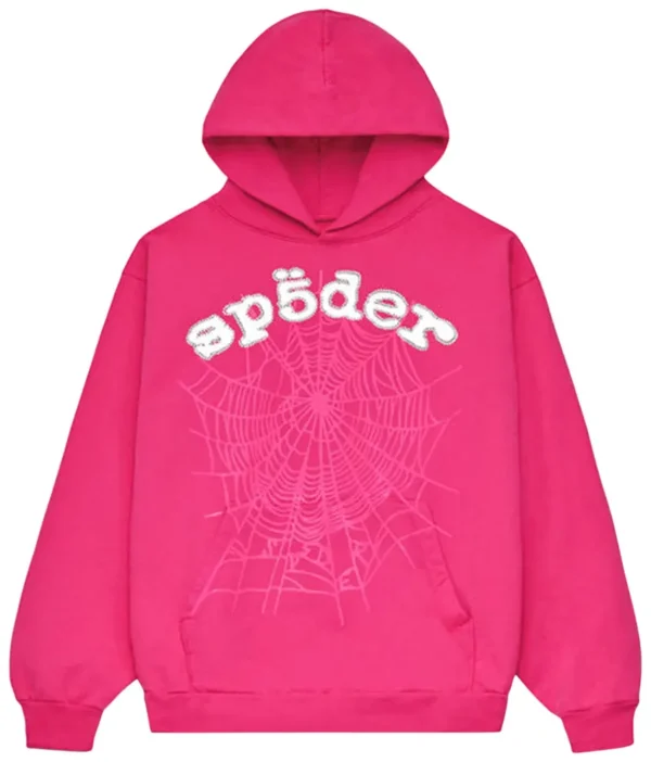 Sp5der Legacy Hoodie Pink White Sp5der Legacy Hoodie Pink White