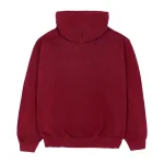 Sp5der Logo Hoodie Maroon Back in