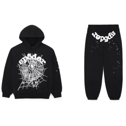 Sp5der OG Web Black Tracksuit