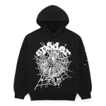 Sp5der OG Web Black Tracksuit Hoodie