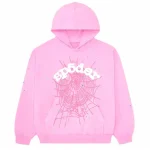 Sp5der OG Web Pink Hoodie