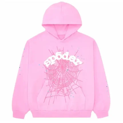 Sp5der OG Web Pink Hoodie