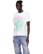 Sp5der OG Web Tee White Left Pose