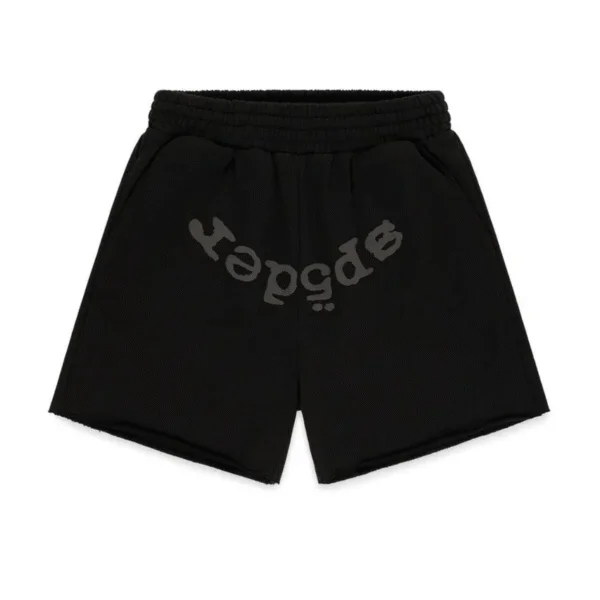 Sp5der OG Web V2 Phantom Sweatshort Black Sp5der OG Web V2 Phantom Sweatshort Black