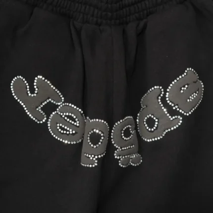 Sp5der OG Web V2 Rhinestone Sweatshorts Zoom in