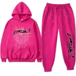Sp5der P NK Tracksuit Pink
