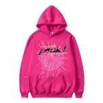 Sp5der P NK Tracksuit Pink Hoodie