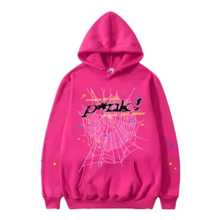 Sp5der P NK Tracksuit Pink Hoodie