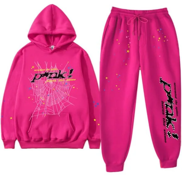Sp5der P NK Tracksuit Pink Sp5der P NK Tracksuit Pink