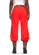 Sp5der PINK V2 Sweatpant Red Back Pose