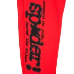 Sp5der PINK V2 Sweatpant Red Logo