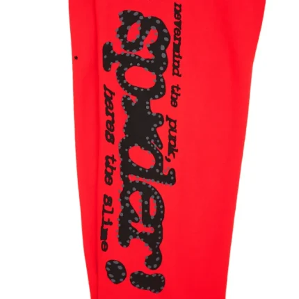 Sp5der PINK V2 Sweatpant Red Logo