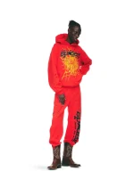 Sp5der PINK V2 Sweatpant Red - Image 4