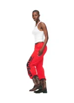 Sp5der PINK V2 Sweatpant Red in Style