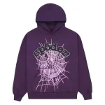 Sp5der Purple Web Hoodie
