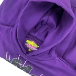 Sp5der Purple Web Hoodie Hood