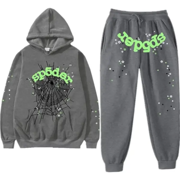 Sp5der Wait Web Slate Grey Tracksuit Sp5der Wait Web Slate Grey Tracksuit