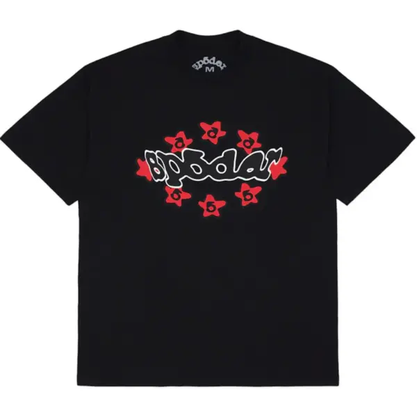 Sp5der Warped Black Tee Sp5der Warped Black Tee