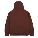 Sp5der Web Hoodie Brown Back in