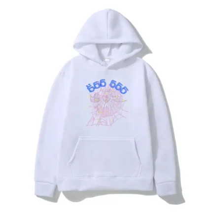 Sp5der Young Thug 555555 Angel Hoodies Uni white