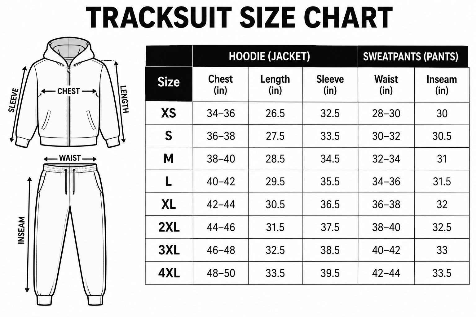 Essentials Tracksuit Size Chat