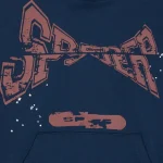 Sp5der Adult Sweatshirt Navy Hoodie Zoom in