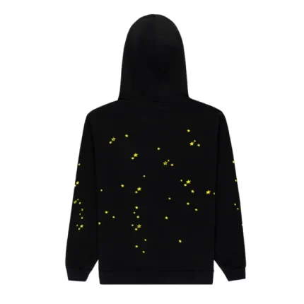 Sp5der Atlanta Star-Print Hoodie Black Back in