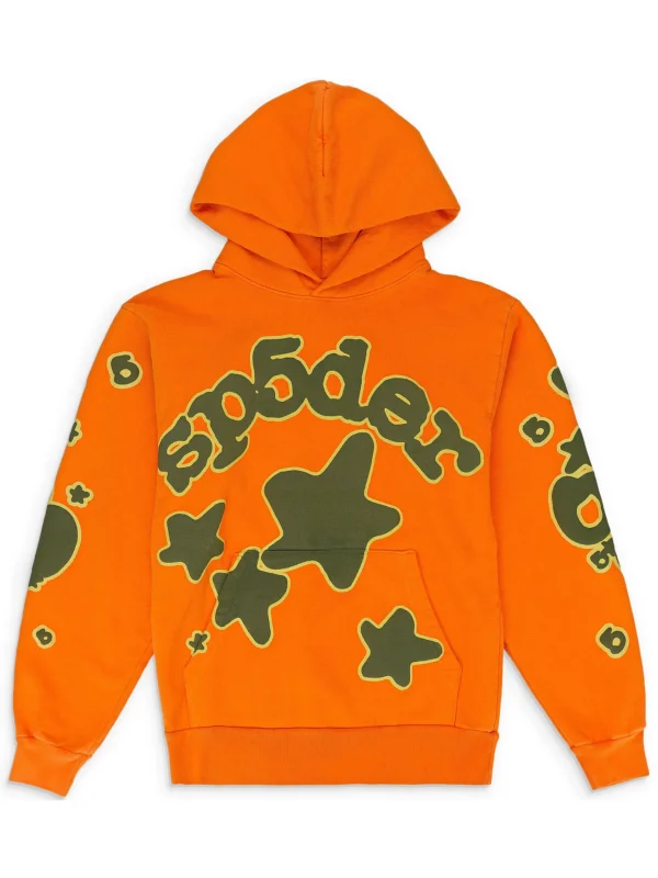 Sp5der Beluga Hoodie Carrot Orange Sp5der Beluga Hoodie Carrot Orange