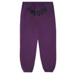 Sp5der Classic Sweatpants Grape Back