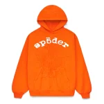 Sp5der LEGACY Tracksuit Orange Hoodie