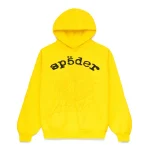 Sp5der LEGACY Tracksuit Yellow Hoodie