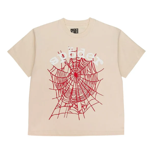 Sp5der Legacy Logo T-Shirt Nude Sp5der Legacy Logo T-Shirt Nude