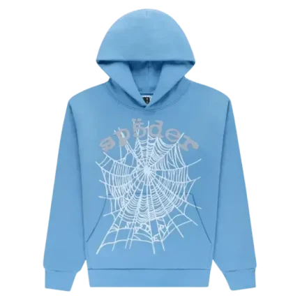Sp5der OG Web V2 Hoodie Dusty Blue