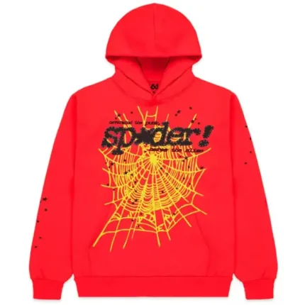 Sp5der PINK V2 Hoodie Red