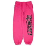 Sp5der PINK V2 Sweatpant Pink