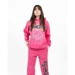 Sp5der PINK V2 Sweatpant Pink Pose Girl
