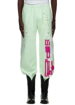 Sp5der SP5 Mint Sweatpants Mint Zoom front