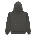Sp5der Web Graphic Hoodie Charcoal Green Back in